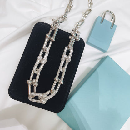 [Regalia Jewels]HARDWEAR NECKLACE DIAMOND PAVED