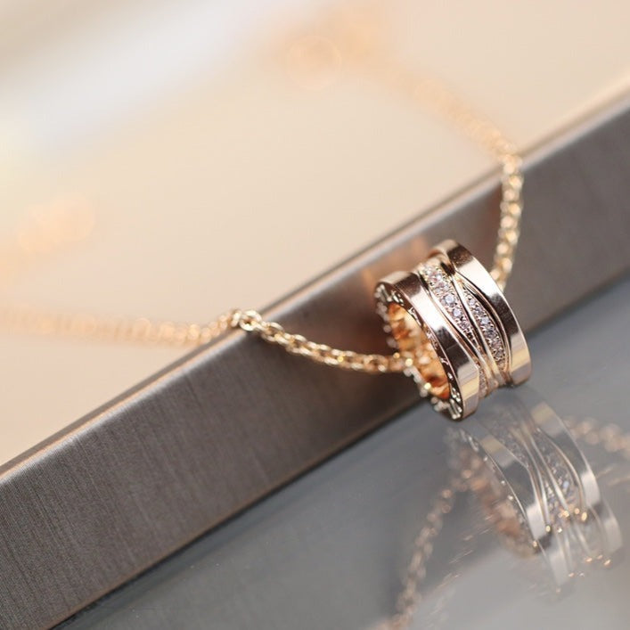 [Regalia Jewelry]ZERO 1 PINK GOLD DIAMOND NECKLACE