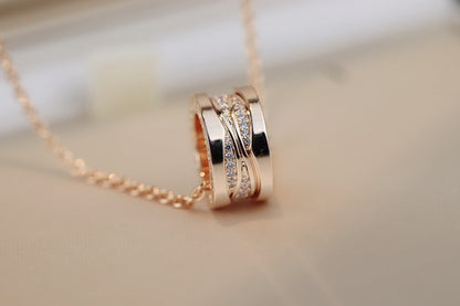 [Regalia Jewelry]ZERO 1 PINK GOLD DIAMOND NECKLACE