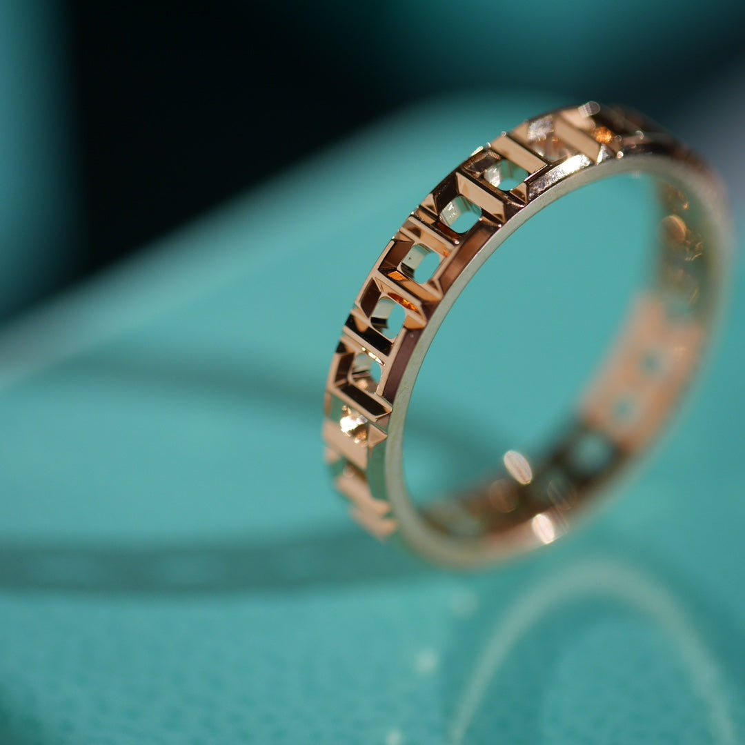 [Regalia Jewels]T TRUE 3.5MM PINK GOLD RING