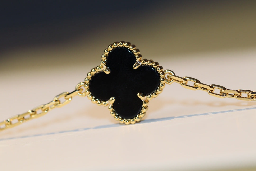[Regalia Jewelry]CLOVER 20 MOTIFS ONYX ROSE GOLD