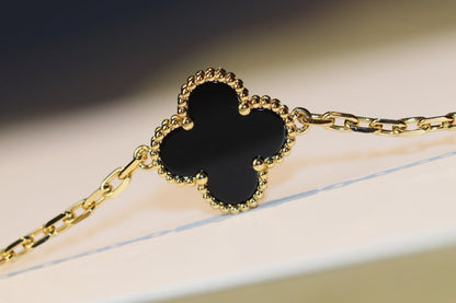 [Regalia Jewelry]CLOVER 20 MOTIFS ONYX ROSE GOLD