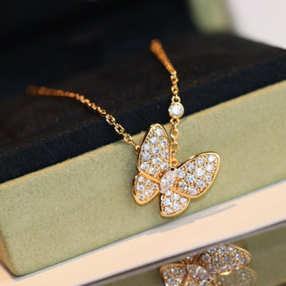 [Regalia Jewelry]BUTTERFLY DIAMOND NECKLACE