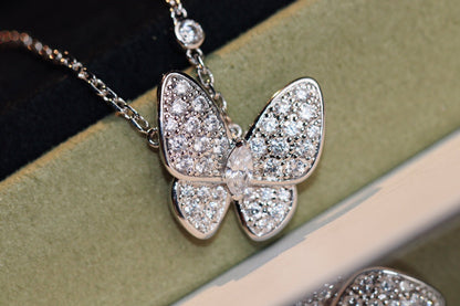[Regalia Jewelry]BUTTERFLY DIAMOND NECKLACE