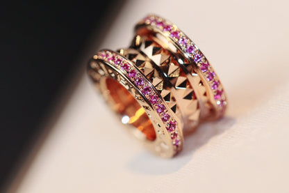 [Regalia Jewelry]ZERO 1 ROCK PINK GOLD PINK DIAMOND NECKLACE