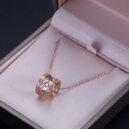 [Regalia Jewelry]ZERO 1 PINK GOLD DIAMOND OPEN NECKLACE