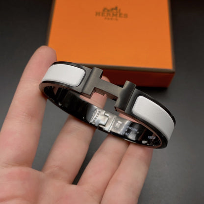 [Regalia Jewelry]H BRACELET 12MM BLACK WHITE CERAMIC