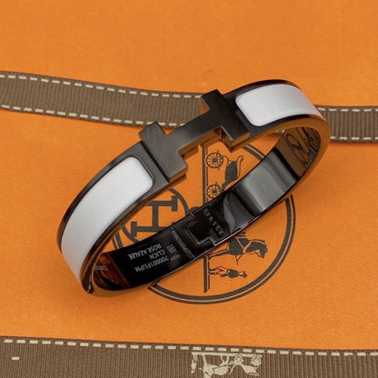 [Regalia Jewelry]H BRACELET 12MM BLACK WHITE CERAMIC