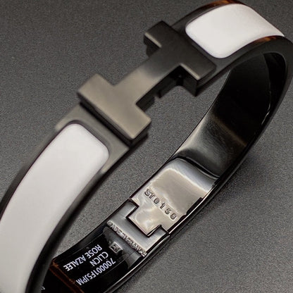 [Regalia Jewelry]H BRACELET 12MM BLACK WHITE CERAMIC