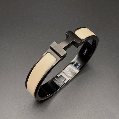 [Regalia Jewelry]H BRACELET 12MM BLACK BEIGE CERAMIC