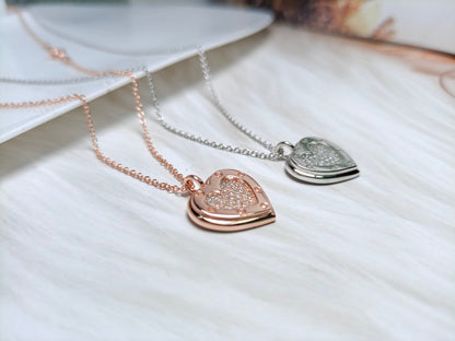 [Regalia Jewels]HEART DIAMONDS PEDANT NECKLACE