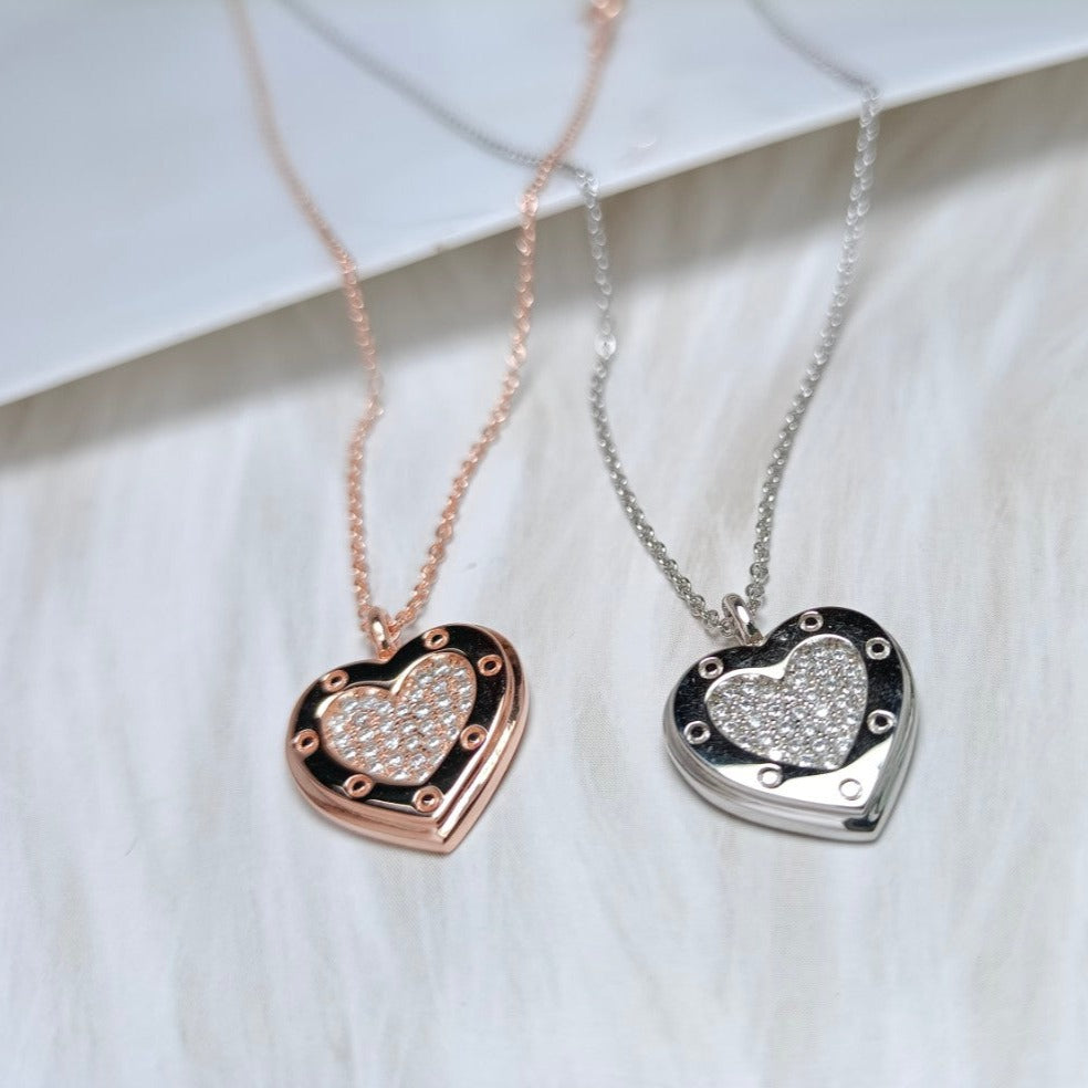 [Regalia Jewels]HEART DIAMONDS PEDANT NECKLACE