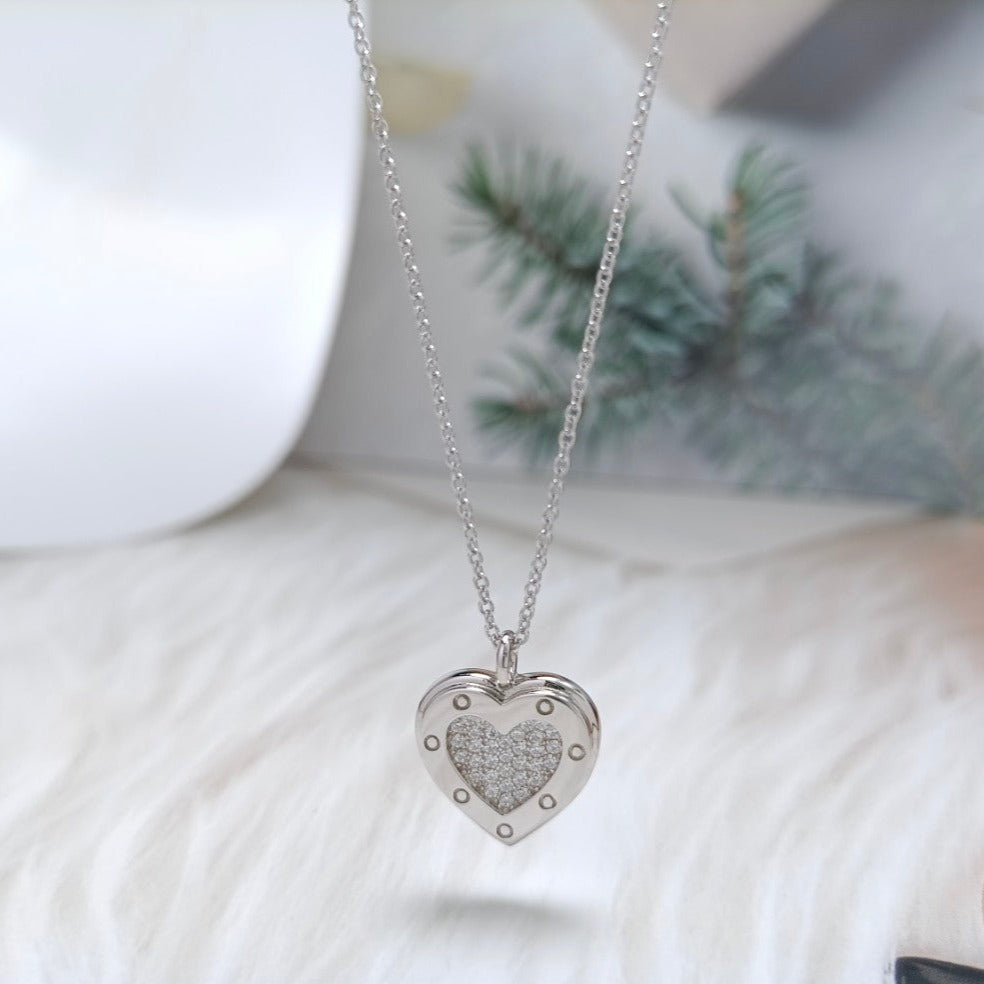 [Regalia Jewels]HEART DIAMONDS PEDANT NECKLACE