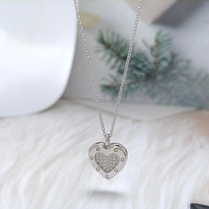 [Regalia Jewels]HEART DIAMONDS PEDANT NECKLACE