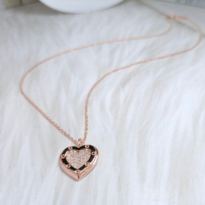 [Regalia Jewels]HEART DIAMONDS PEDANT NECKLACE