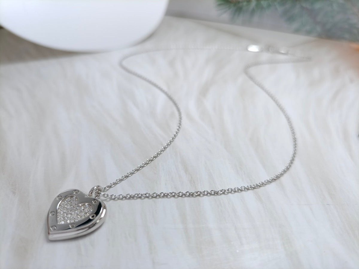 [Regalia Jewels]HEART DIAMONDS PEDANT NECKLACE