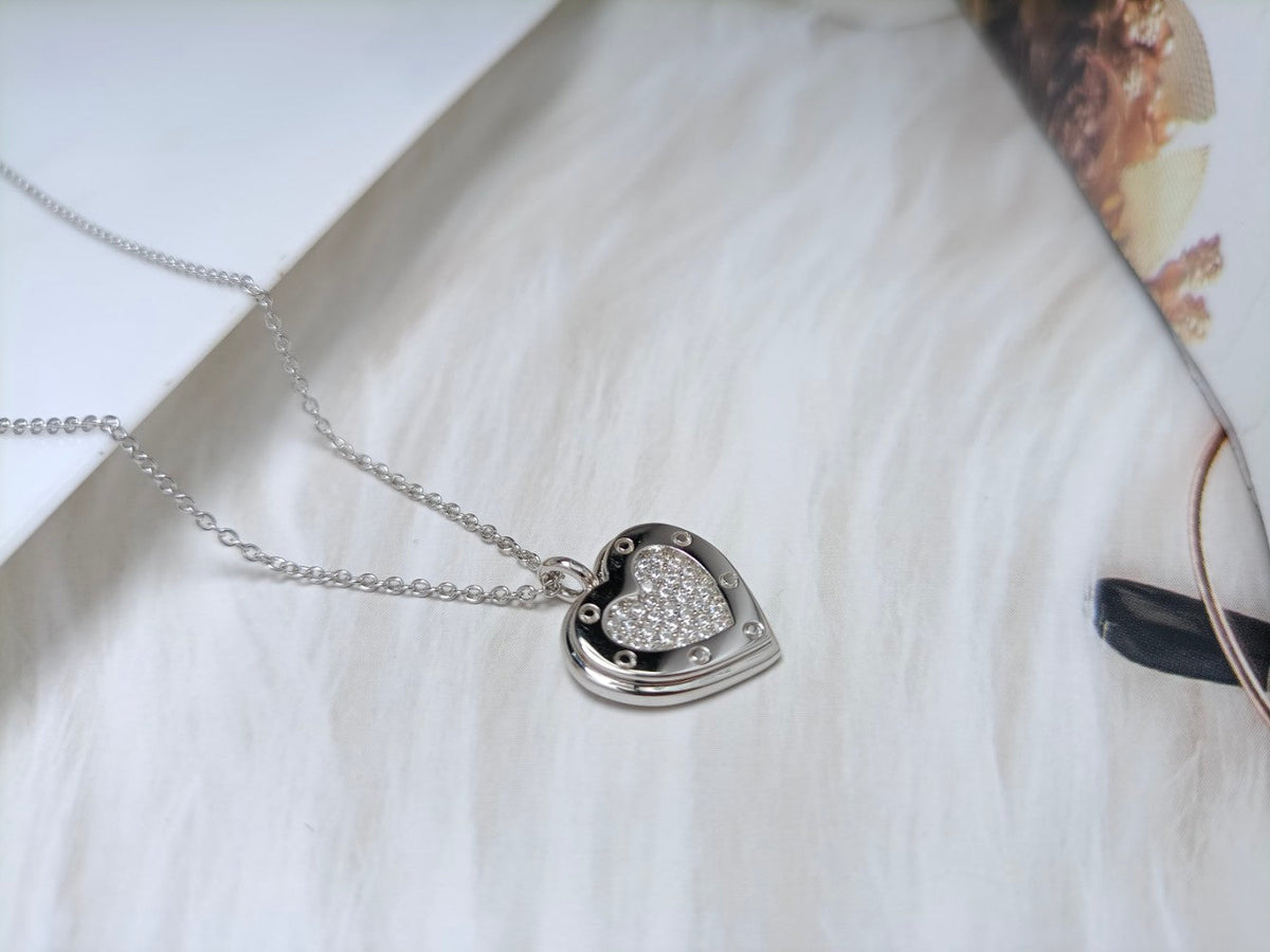 [Regalia Jewels]HEART DIAMONDS PEDANT NECKLACE