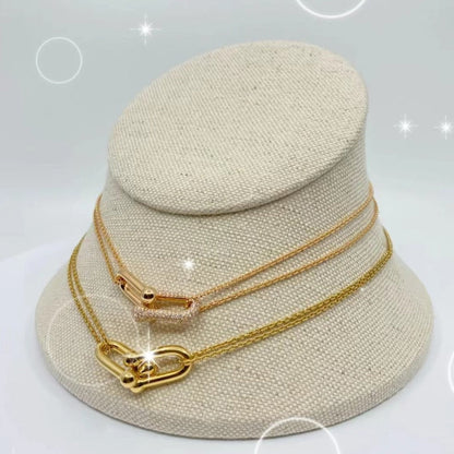 [Regalia Jewels]HARDWEAR GOLD DOUBLE LINK NECKLACE