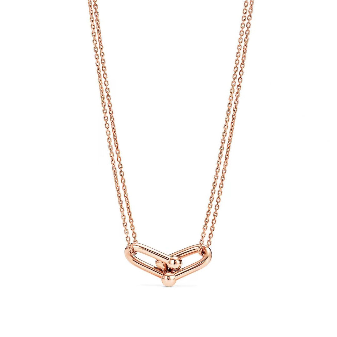 [Regalia Jewels]HARDWEAR GOLD DOUBLE LINK NECKLACE