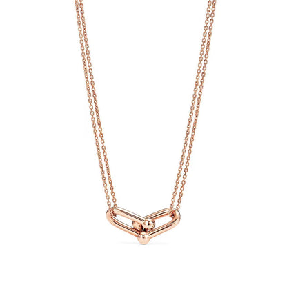 [Regalia Jewels]HARDWEAR GOLD DOUBLE LINK NECKLACE