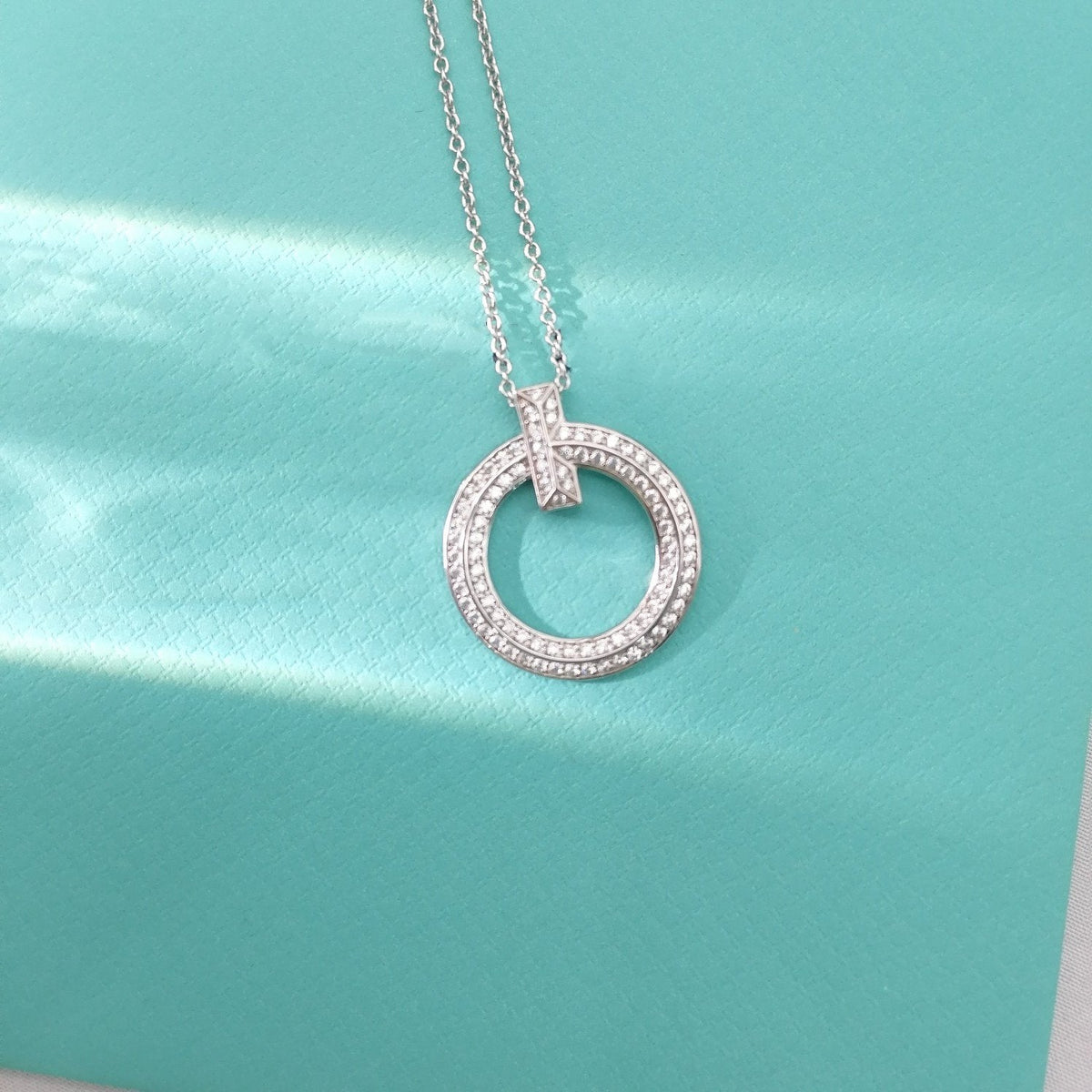 [Regalia Jewels]T WIRE PEDANT DIAMOND NECKLACE