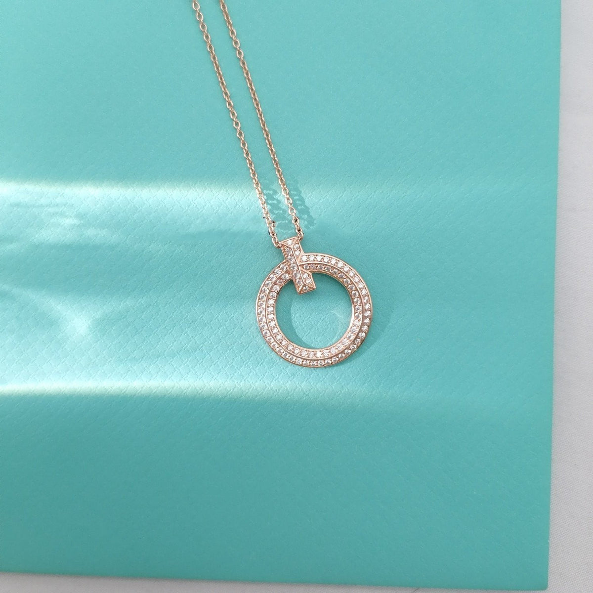 [Regalia Jewels]T WIRE PEDANT DIAMOND NECKLACE