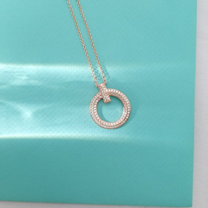 [Regalia Jewels]T WIRE PEDANT DIAMOND NECKLACE