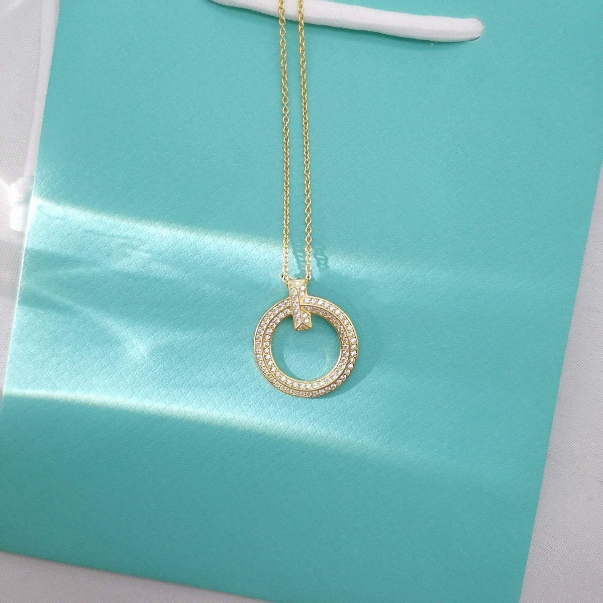 [Regalia Jewels]T WIRE PEDANT DIAMOND NECKLACE