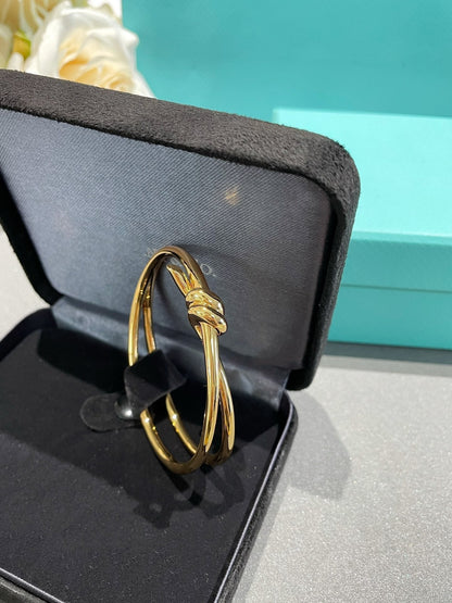 [Regalia Jewels]KNOT DOUBLE ROW GOLD BRACELET