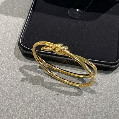 [Regalia Jewels]KNOT DOUBLE ROW GOLD BRACELET