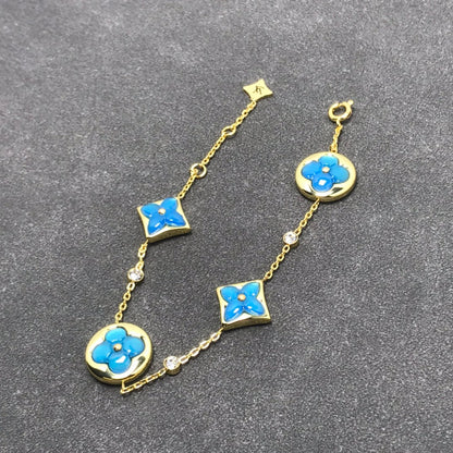 [Regalia Jewelry]STAR AND SUN TURQUOISE 4 MOTIFS 3 DIAMONDS