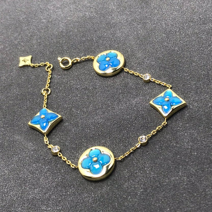 [Regalia Jewelry]STAR AND SUN TURQUOISE 4 MOTIFS 3 DIAMONDS