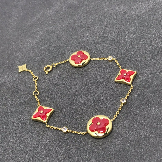 [Regalia Jewelry]STAR AND SUN CARNELIAN 4 MOTIFS 3 DIAMONDS