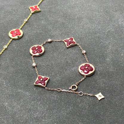 [Regalia Jewelry]STAR AND SUN CARNELIAN 4 MOTIFS 3 DIAMONDS