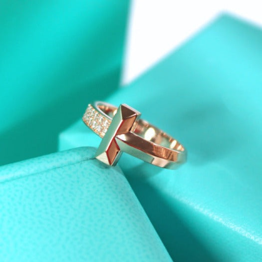 [Regalia Jewels]T1 NARROW DIAMOND PINK GOLD RING