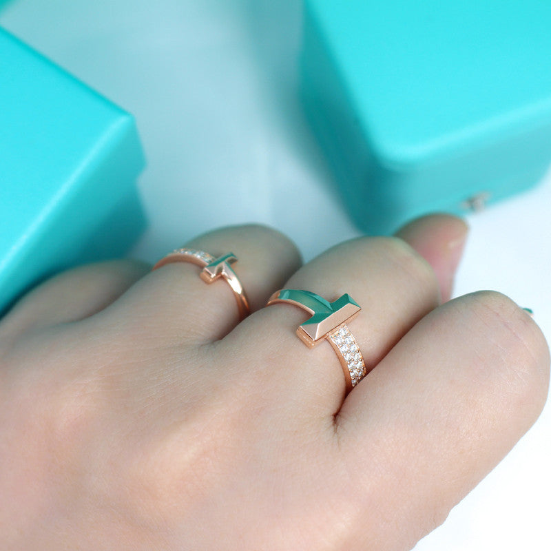 [Regalia Jewels]T1 NARROW DIAMOND PINK GOLD RING