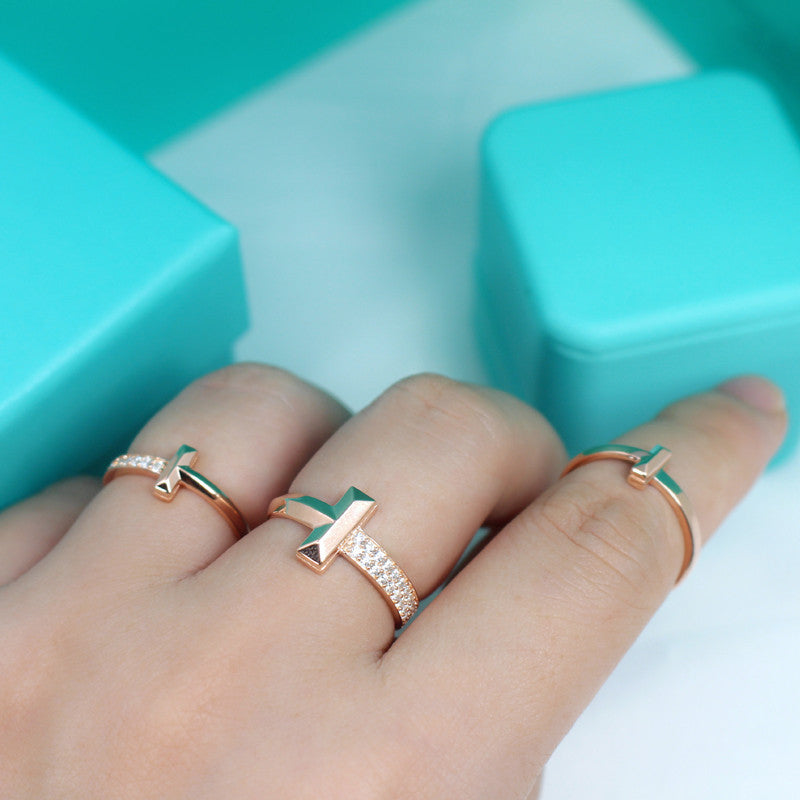 [Regalia Jewels]T1 NARROW DIAMOND PINK GOLD RING