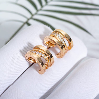 [Regalia Jewelry]ZERO 1 PINK GOLD DIAMONDS EARRINGS