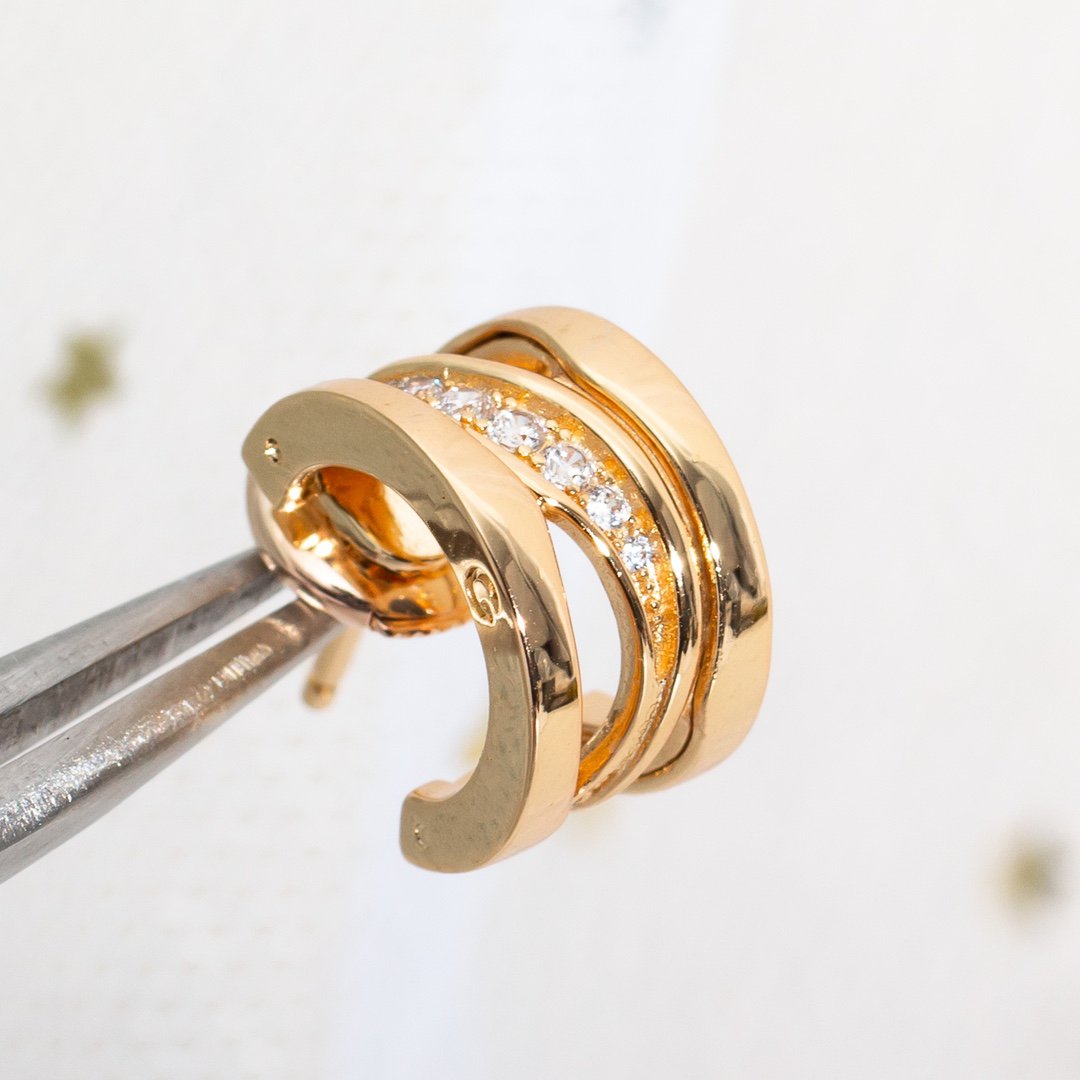 [Regalia Jewelry]ZERO 1 PINK GOLD DIAMONDS EARRINGS
