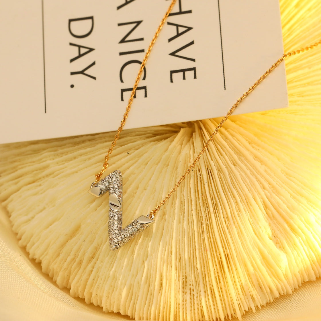 [Regalia Jewelry]VOLT SILVER DIAMOND PEDANT NECKLACE