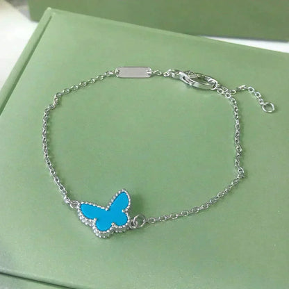 [Regalia Jewelry]BUTTERFLY TURQUOISE BUTTERFLY BRACELET SILVER