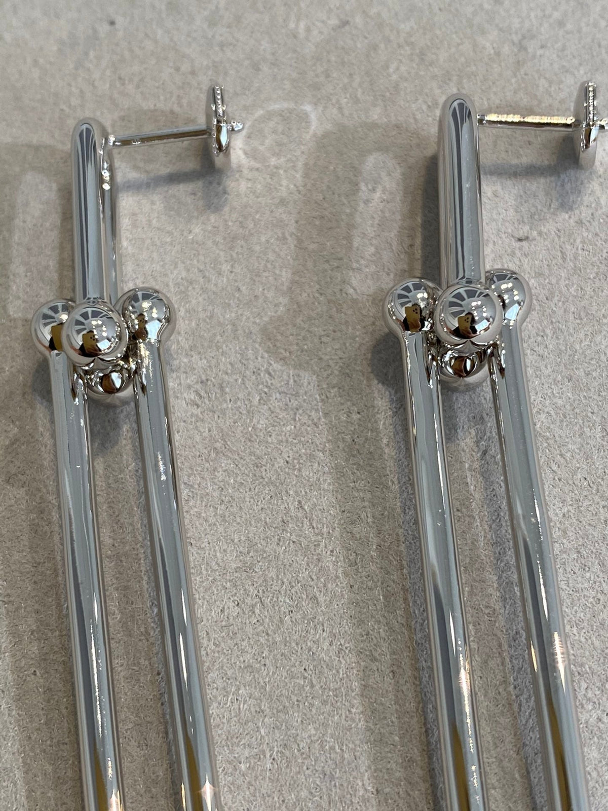 [Regalia Jewels]HARDWEAR DOUBLE LONG LINK EARRINGS