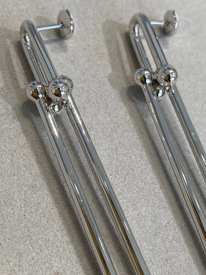 [Regalia Jewels]HARDWEAR DOUBLE LONG LINK EARRINGS