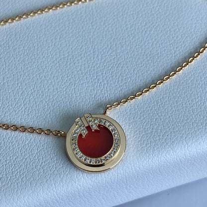 [Regalia Jewels]T DIAMOND CIRCLE PEDANT NECKLACE