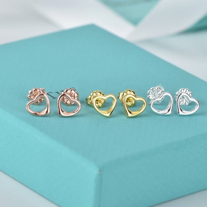 [Regalia Jewels]OPEN HEART STUD EARRINGS