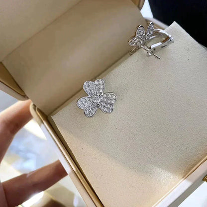 [Regalia Jewelry]CLOVER COMOS DIAMOND EARRINGS SILVER