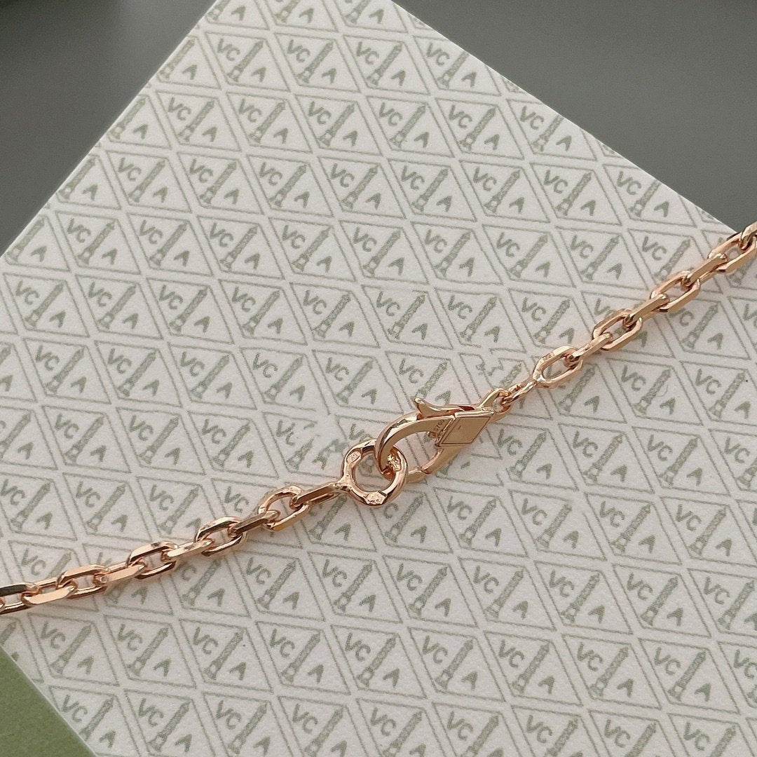 [Regalia Jewelry]LUCKY SPRING 15 MOTIFS ROSE GOLD NECKLACE