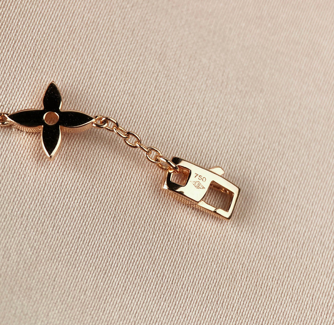 [Regalia Jewelry]STAR AND SUN 7 MOTIFS GOLD BRACELET