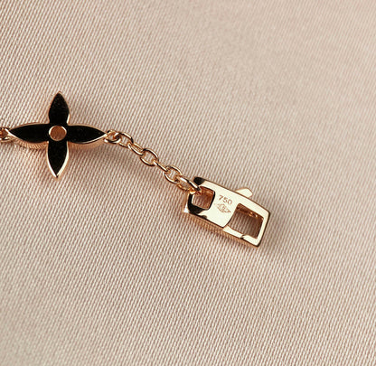 [Regalia Jewelry]STAR AND SUN 7 MOTIFS GOLD BRACELET