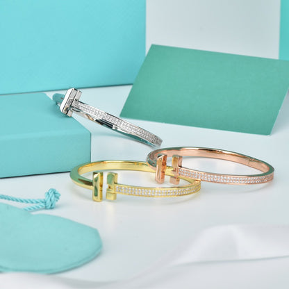 [Regalia Jewels]WIDE DIAMONDS HINGED BANGLE
